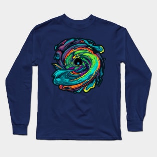 Space, the Swirling Rainbow Long Sleeve T-Shirt